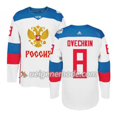 Russland Trikot Alexander Ovechkin 8 2016 World Cup Weiß Premier